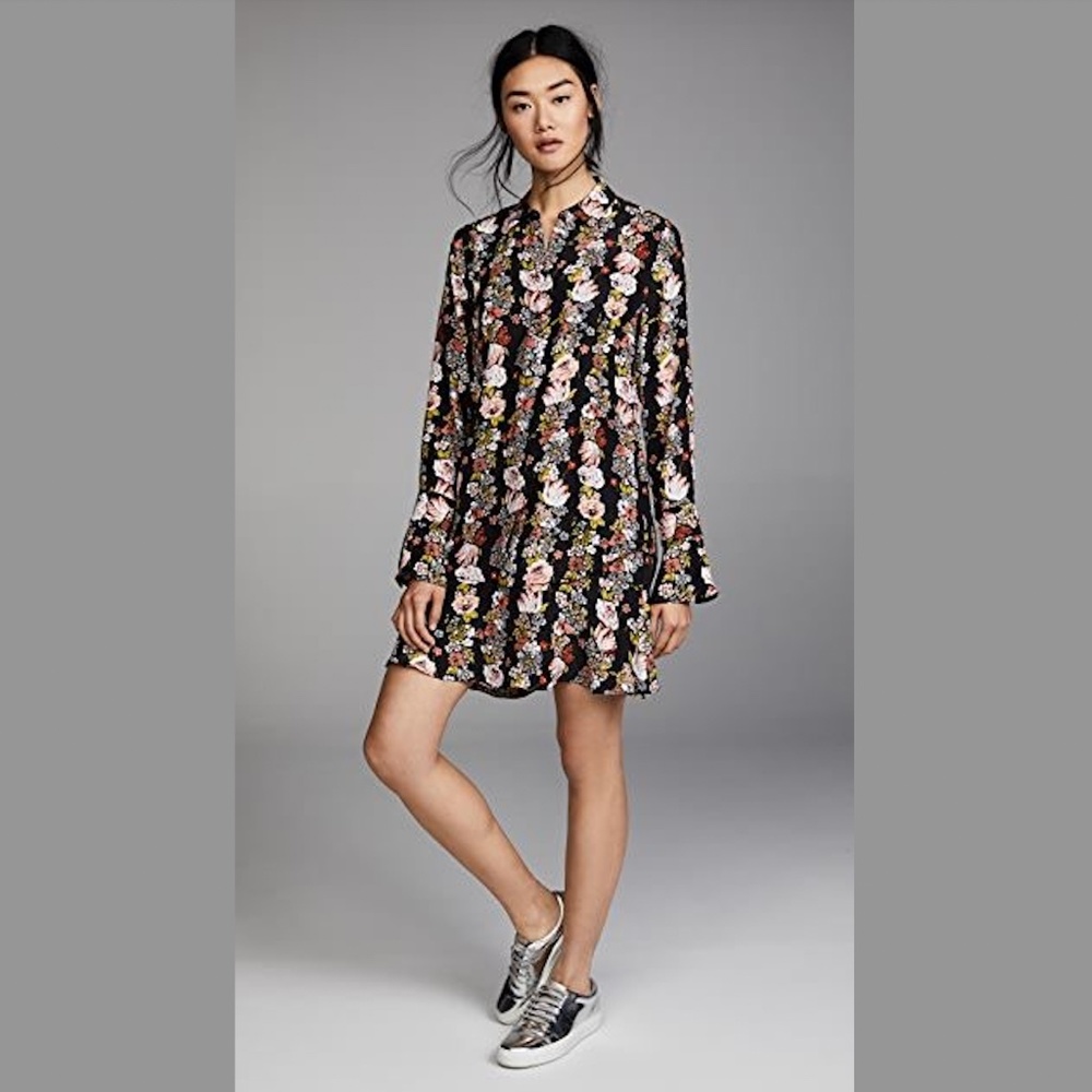 Equipment Daphne Silk Floral Dress